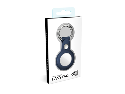 Apple iPhone 6 - EasyTag Custodia Ecopelle per AirTag Blu