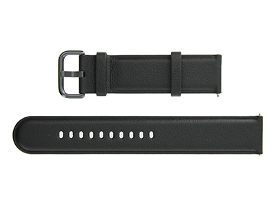 Samsung SM-R820 Galaxy Watch Active2 44mm - Cinturino in Pelle Completo Taglia L Nero