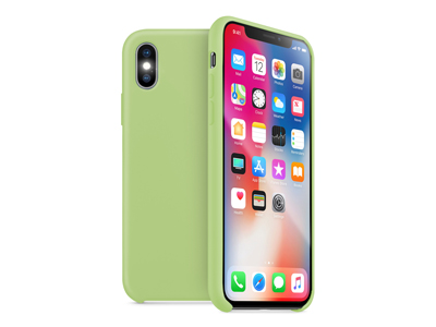 Apple iPhone Xs Max - Cover gommata serie Liquid Case Colore Verde