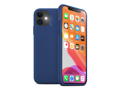 Apple iPhone 11 - Cover gommata Serie Liquid Case Colore Cobalto