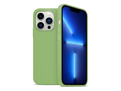 Apple iPhone 13 Pro Max - Cover gommata serie Liquid Case Colore Verde