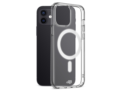 Apple iPhone 12 mini - Magnetic TPU Case Transparent CLEAR MAG