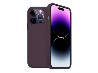 Apple iPhone 14 Pro - Soft Touch Liquid case Deep Purple