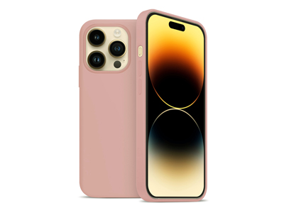 Apple iPhone 14 Pro - Soft Touch Liquid case Rose Gold