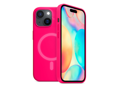 Apple iPhone 14 - Cover gommata serie Neon Mag Colore Rosa