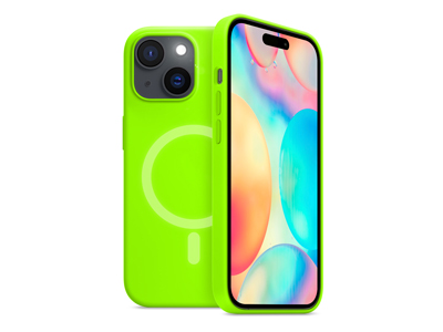 Apple iPhone 13 - Cover gommata serie Neon Mag Colore Verde