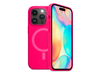 Apple iPhone 14 Pro - Cover gommata serie Neon Mag Colore Rosa