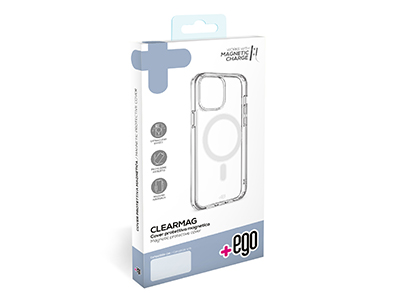 Apple iPhone 15 Pro Max - Cover TPU Magnetica Trasparente CLEAR MAG