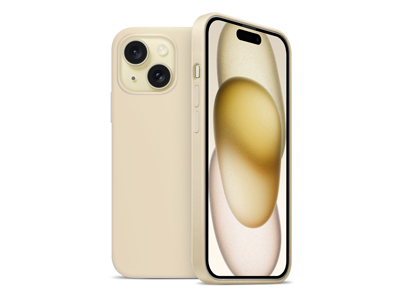 Apple iPhone 15 - Cover gommata Magnetica Liquid Case Giallo
