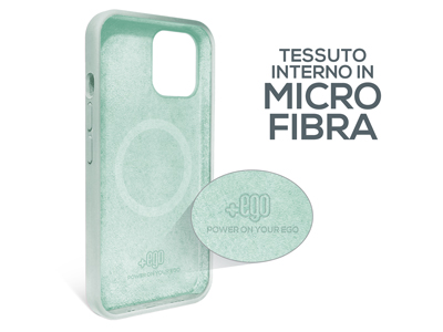 Apple iPhone 15 Plus - Cover gommata Magnetica Liquid Case Verde