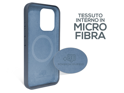 Apple iPhone 15 Pro - Cover gommata Magnetica Liquid Case Blu