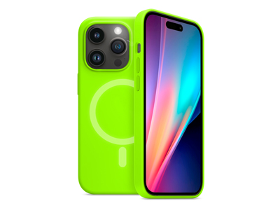 Apple iPhone 15 Pro - Neon Mag Series Rubber Case Green