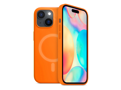 Apple iPhone 13 - Cover Gommata Serie Neon Mag Colore Arancione