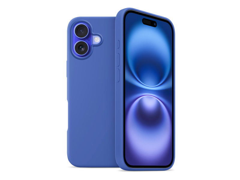 Apple iPhone 16 - Magnetic silicone case Liquid Blue