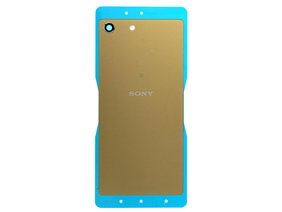 Sony Xperia M5 - Cover Batteria in Vetro + Vetrino Camera + Antenna NFC  Oro