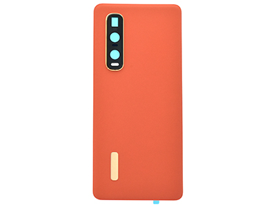 Oppo Find X2 Pro - Cover Batteria + Vetrino Camera + Adesivi Orange