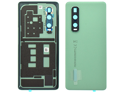 Oppo Find X2 Pro - Cover Batteria + Vetrino Camera + Adesivi Green