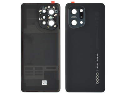 Oppo Find X5 - Cover Batteria + Vetrino Camera + Adesivi Black
