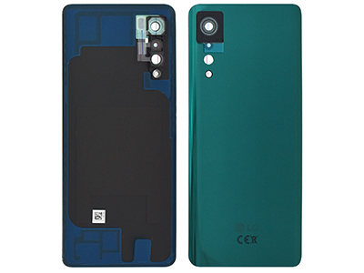 Lg LMG900EM Velvet - Cover Batteria + Vetrino Camera + Adesivi Aurora Green