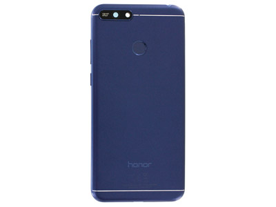 Huawei Honor 7A - Cover batteria + Tasti Laterali + Vetrino Camera + Lettore Impronta  Blu