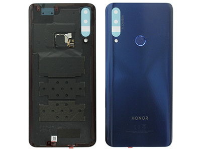 Huawei Honor 9X - Cover batteria + Lettore Impronta + Adesivo Blu