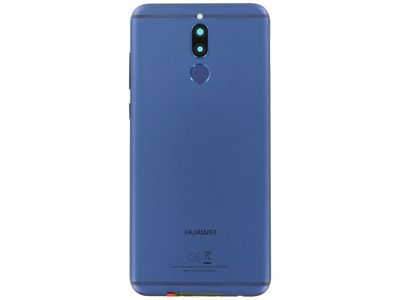 Huawei Mate 10 Lite - Cover batteria + Vetrino Camera + Lettore Impronta + Tasti Laterali  Blu
