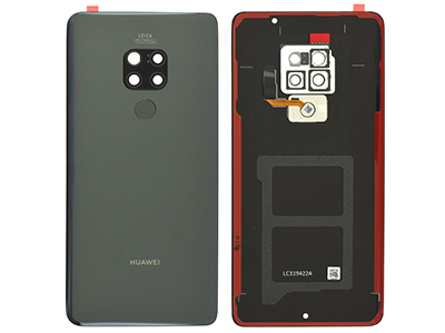 Huawei Mate 20 - Cover batteria + Vetrino Camera + Lettore Impronta Nero **Dual Sim**