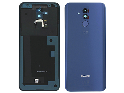 Huawei Mate 20 Lite - Cover batteria + Vetrino Camera + Lettore Impronta Blu