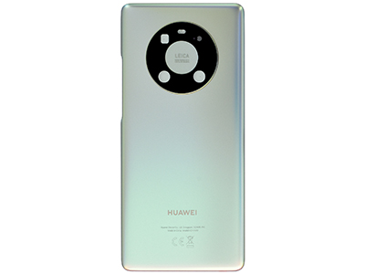 Huawei Mate 40 Pro - Cover batteria + Vetrino Camera + Adesivi Silver