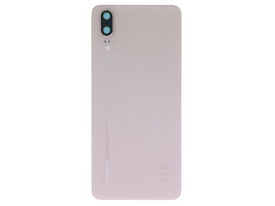 Huawei P20 Dual Sim - Cover batteria + Adesivo + Vetrino Camera Rosa