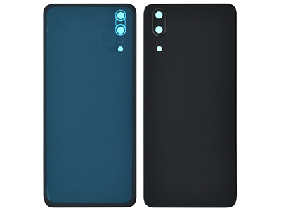 Huawei P20 Dual Sim - Cover batteria + Vetrino Camera + Adesivo Black