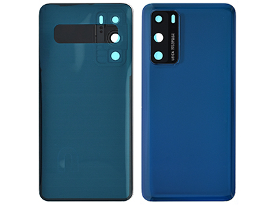 Huawei P40 - Back Cover + Camera Lens + Adhesive Blue