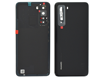 Huawei P40 Lite 5G - Cover batteria + Vetrino Camera + Adesivi Nero