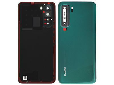 Huawei P40 Lite 5G - Cover batteria + Vetrino Camera + Adesivi Crush Green
