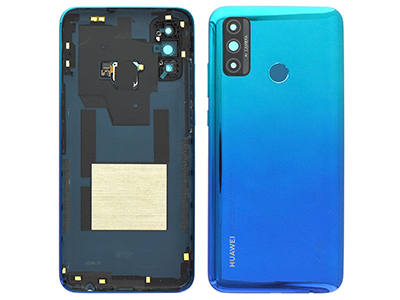 Huawei P Smart 2020 - Cover batteria + Vetrino Camera + Lettore Impronta + Tasti Laterali Aurora Blue
