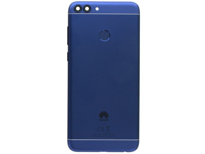Huawei P Smart Dual Sim - Cover batteria + Vetrino Camera + Lettore Impronta + Tasti Laterali  Blu