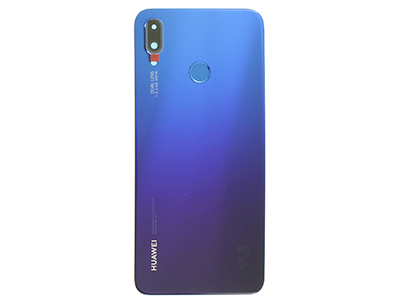 Huawei P Smart+ - Cover batteria + Vetrino Camera + Lettore Impronta Viola