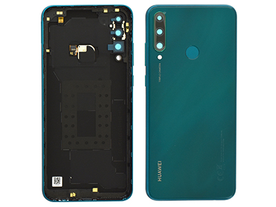 Huawei Y6p - Cover batteria + Vetrino Camera + Tasti Laterali + Lettore Impronta Emerald Green
