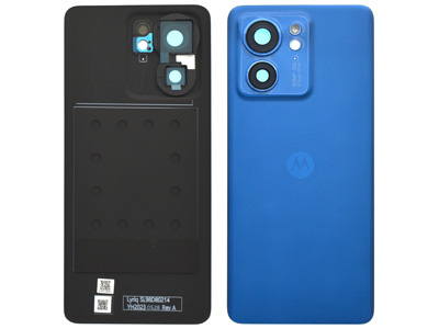 Motorola Motorola Edge 40 - Cover Batteria + Vetrino Camere Lunar Blue