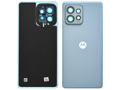 Motorola Motorola Edge 40 Pro - Cover Batteria + Vetrino Camere Lunar Blue