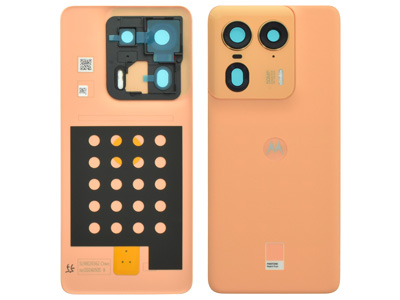 Motorola Motorola Edge 50 Ultra - Back Cover + Camera Lens Peach Fuzz