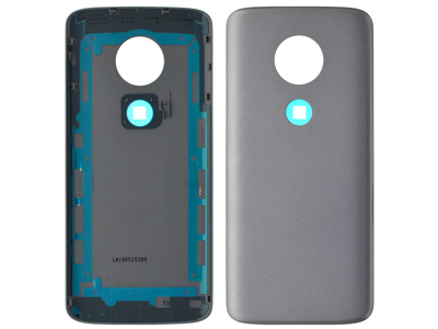Motorola Moto E5 - Cover Batteria + Adesivi Grey