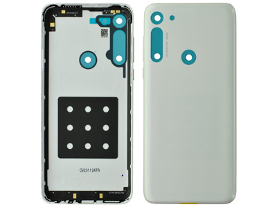 Motorola Moto G8 - Cover Batteria + Tasti Laterali Pearl White