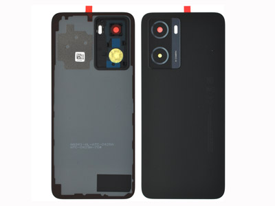 Oppo A57 - Cover Batteria + Vetrino Camera + Adesivi Black