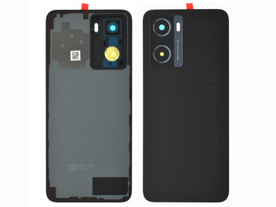 Oppo A57s - Cover Batteria + Vetrino Camera + Adesivi Black
