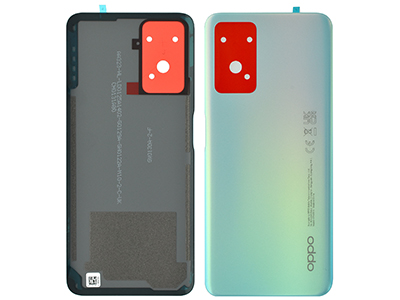 Oppo A76 - Cover Batteria + Adesivi Glowing Blue