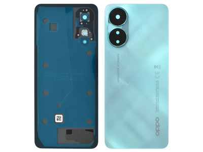 Oppo A78 4G - Cover Batteria + Vetrino Camera + Adesivi Aqua Green