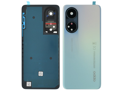 Oppo A98 5G - Cover Batteria + Vetrino Camera + Adesivi Dreamy Blue