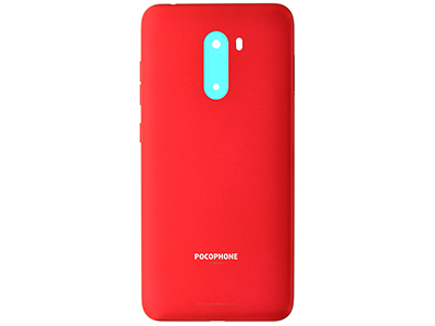 Xiaomi Pocophone F1 - Cover Batteria + Tasti Laterali Red