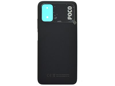 Xiaomi Poco M3 - Cover Batteria + Tasto Volume Power Black